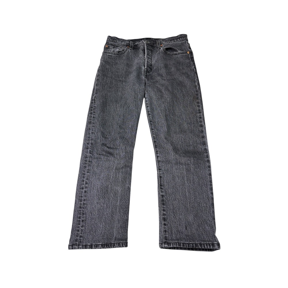 Levis Premium Big E 501 Original Gray Straight Leg Jeans Mens W28 L25** Charcoal